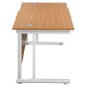 Olton Twin Cantilever  800mm Deep Straight Office Desk